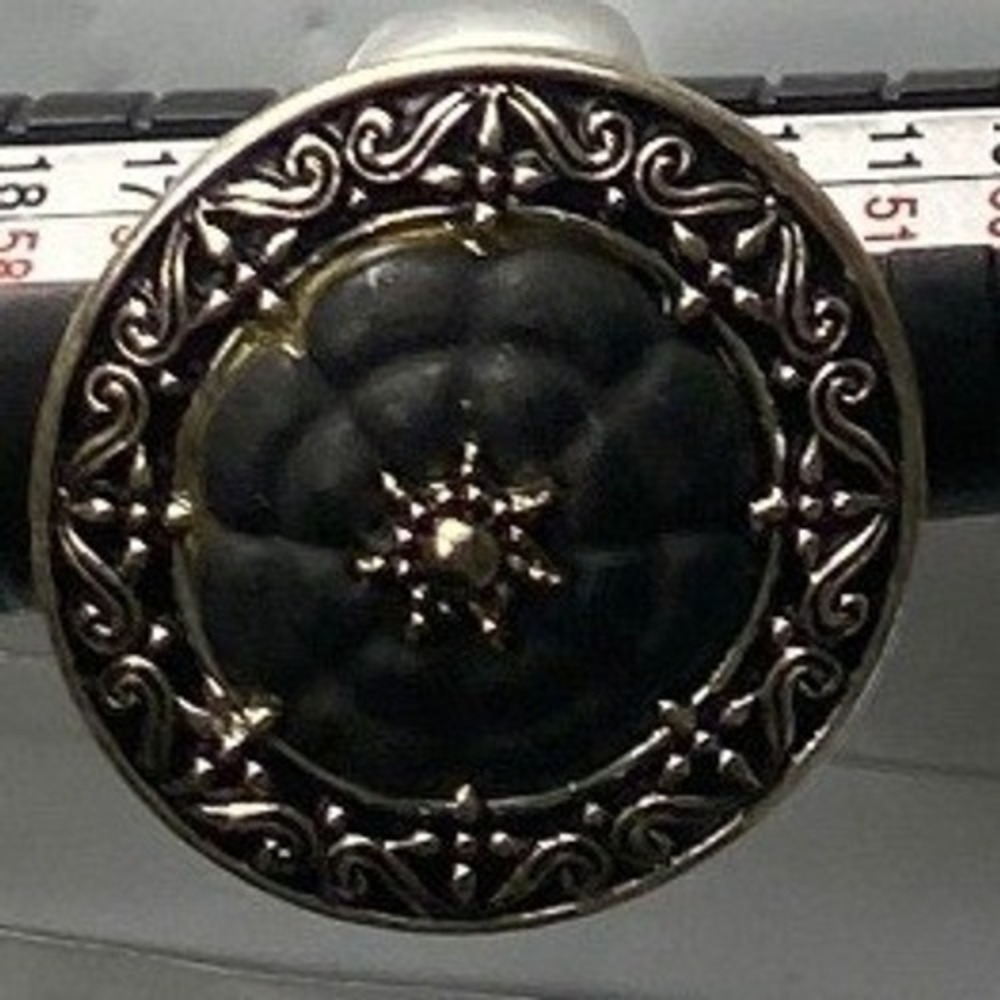 Antique Victorian Style Starburst Ring Silver‎ Tone Size 10 Statement